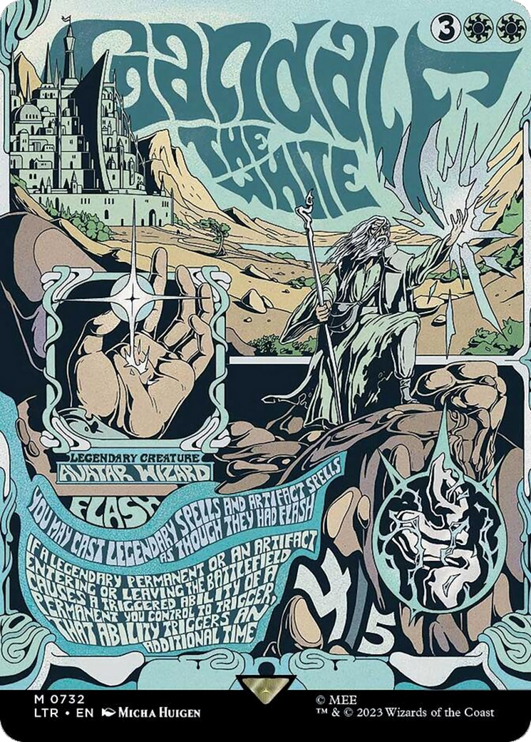 Gandalf the White (Borderless Poster) (LTR-732) - The Lord of the Rings: Tales of Middle-earth (Borderless) Foil