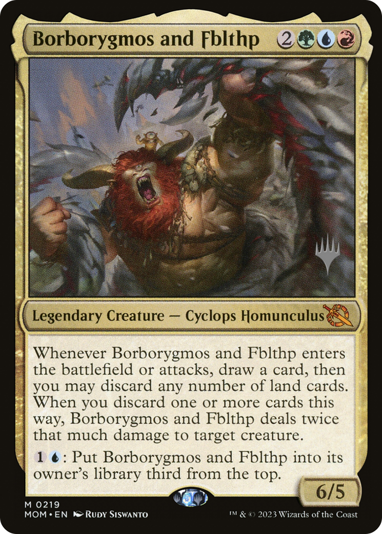 Borborygmos and Fblthp (PPMOM-219P) - March of the Machine Promos Foil