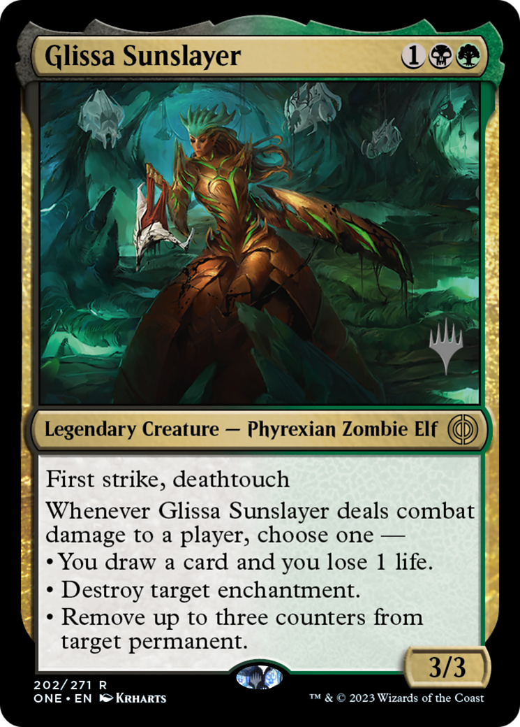 Glissa Sunslayer (PONE-202P) - Phyrexia : All Will Be One Promos Foil 