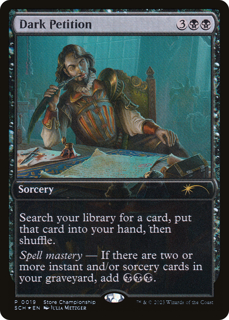 Dark Petition (GAME-019) - Store Championships Foil