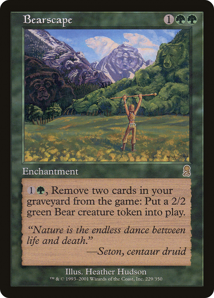 Paysage d'ours (ODY-229) - Feuille Odyssée 