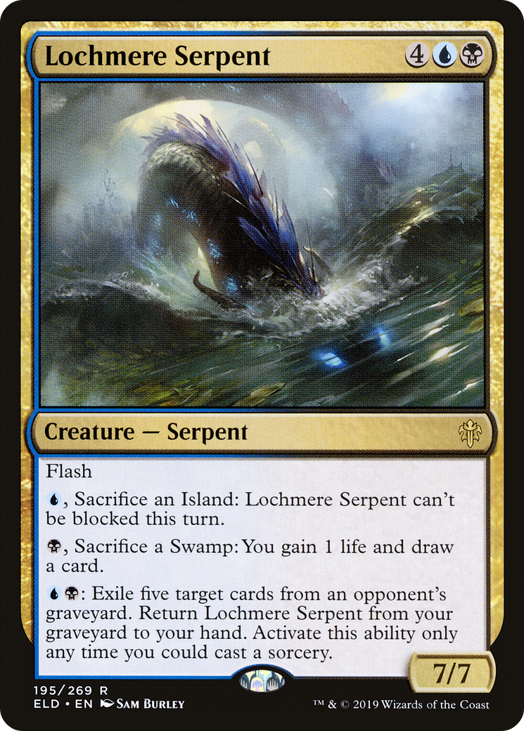 Serpent de Lochmere (ELD-195) - Trône d'Eldraine Foil