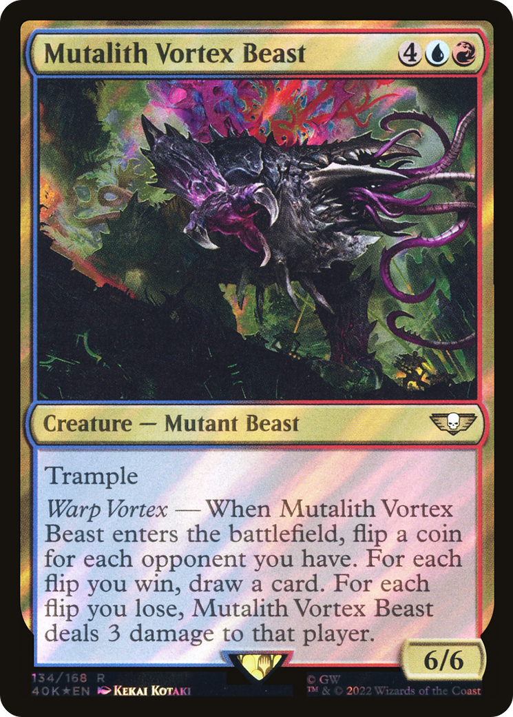 Mutalith Vortex Beast (Surge Foil) (40K-134★) - Warhammer 40,000 Commander Foil