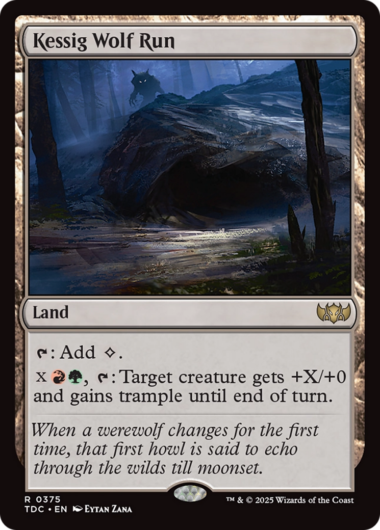 Kessig Wolf Run (TDC-375) - Commandant : Tarkir : Tempête de dragons 