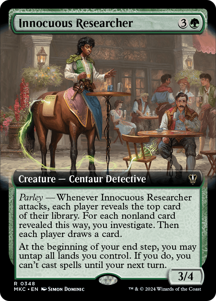 Innocuous Researcher (Extended Art) (MKC-348) - Murders at Karlov Manor Commander: (Extended Art)
