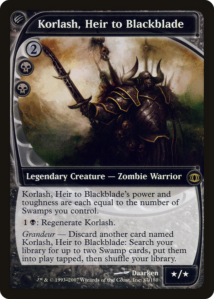 Korlash, héritier de Blackblade (FUT-087) - Vision du futur 