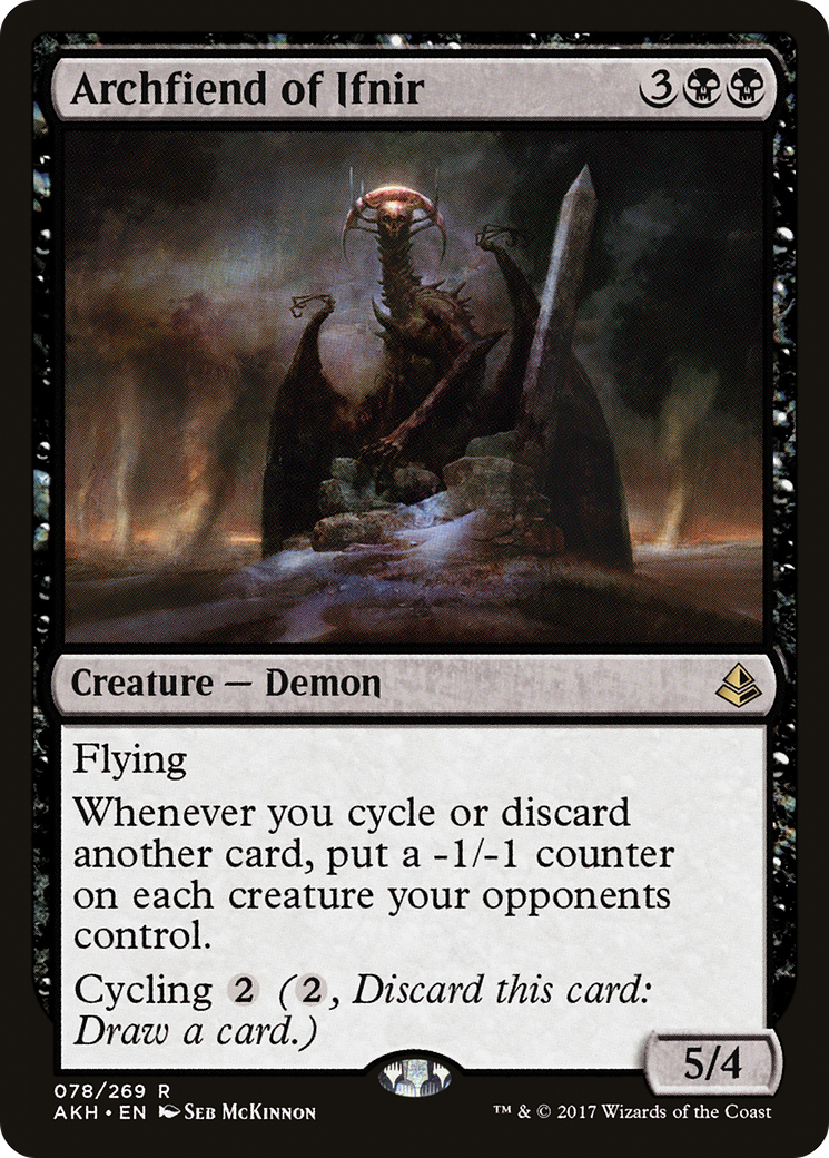 Archidémon d'Ifnir (AKH-078) - Feuille d'Amonkhet 