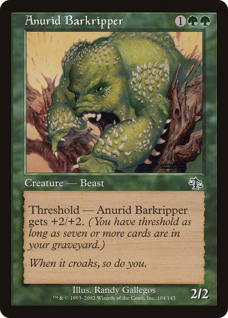 Anurid Barkripper (JUD-104) - Feuille de jugement 