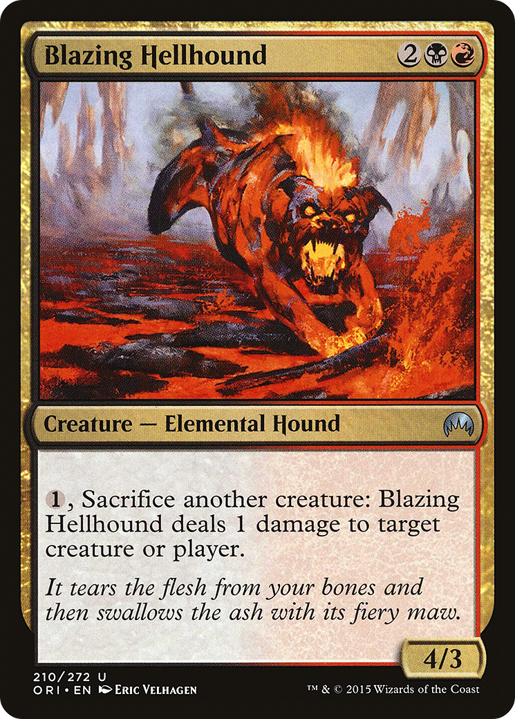 Blazing Hellhound (ORI-210) - Feuille Magic Origins 