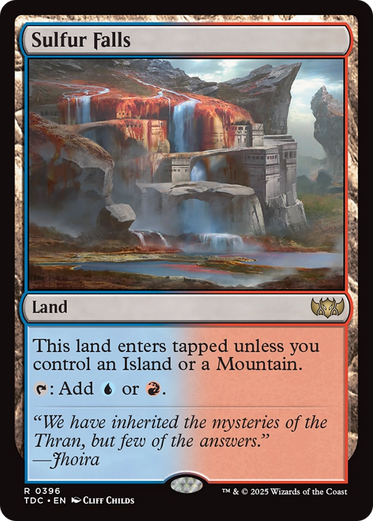 Chutes de soufre (TDC-396) - Commandant : Tarkir : Tempête de dragons 