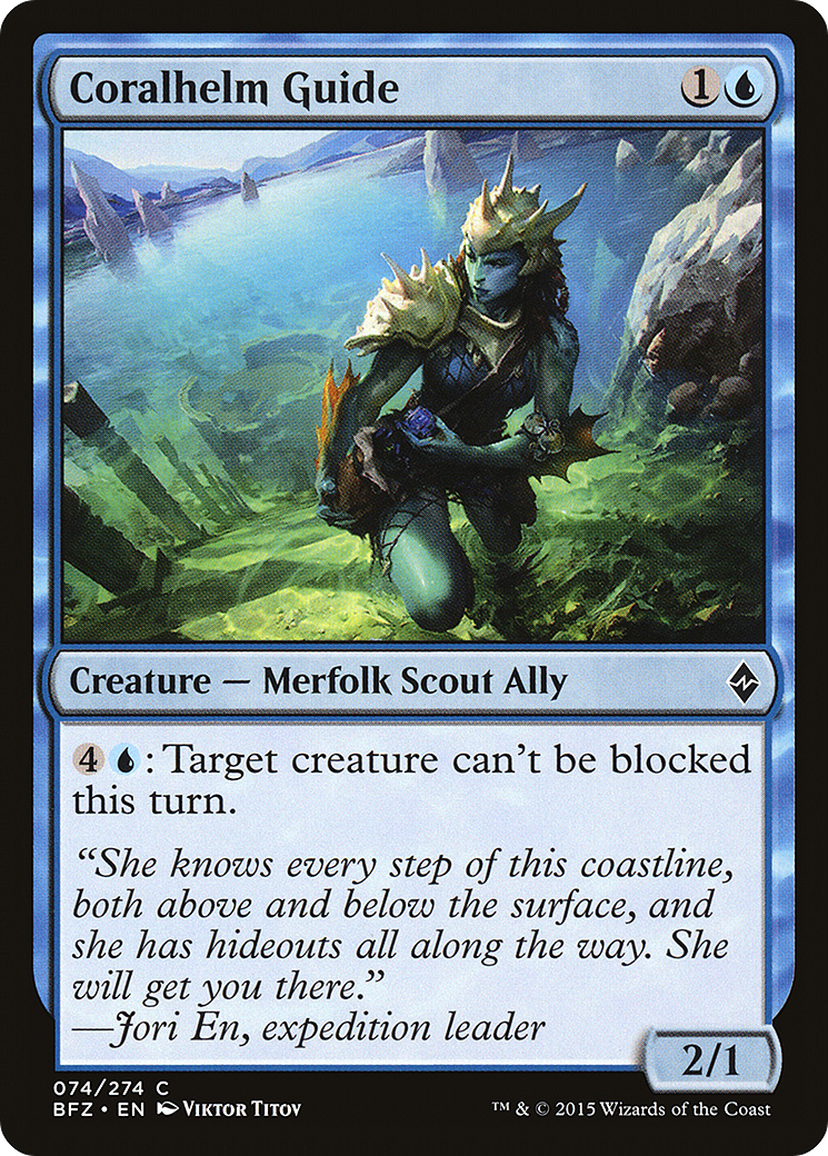 Guide de Coralhelm (BFZ-074) - Battle for Zendikar Foil 