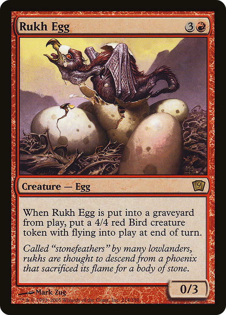 Rukh Egg (9ED-214★) - Neuvième édition (feuille)