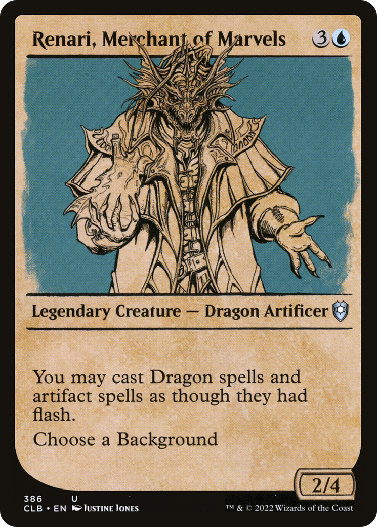 Renari, Merchant of Marvels (Showcase) (CLB-386) - Commander Legends: Battle for Baldur's Gate: (Showcase)