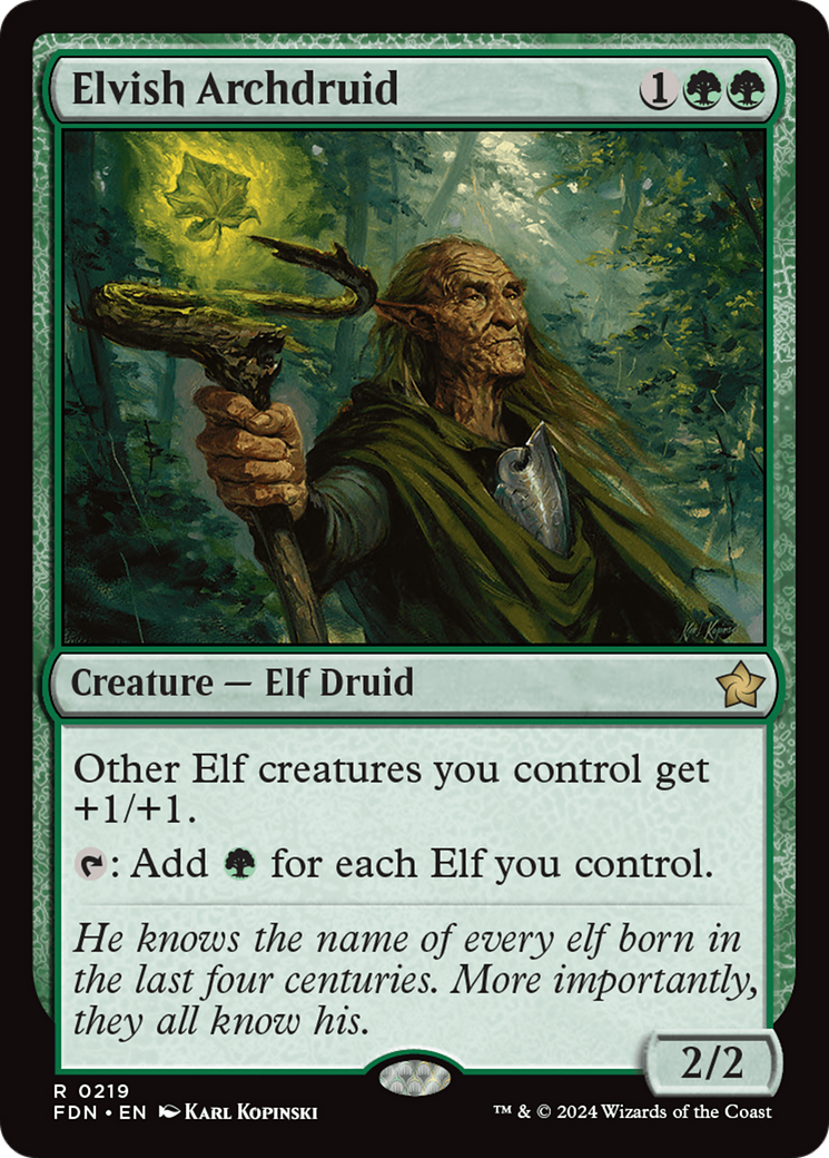 Archidruide elfique (FDN-219) - Fondations 