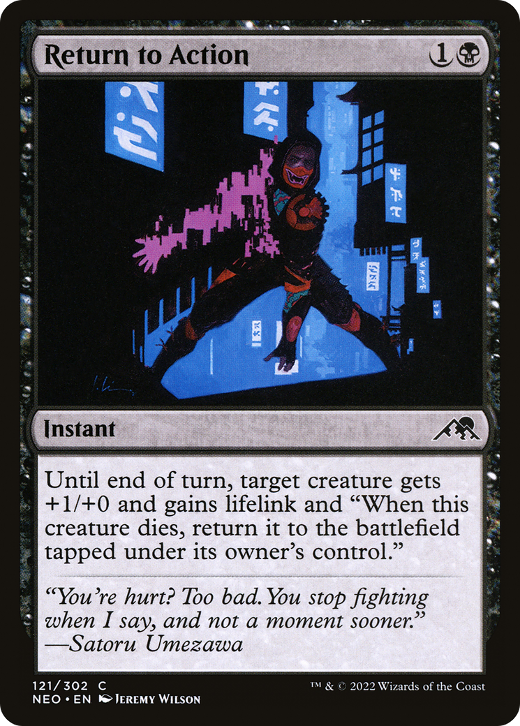Retour à l'action (NEO-121) - Kamigawa : Neon Dynasty Foil 