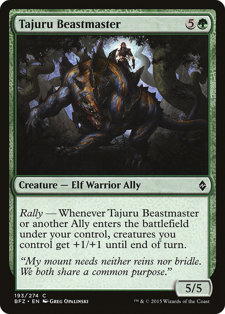 Tajuru Beastmaster (BFZ-193) – Bataille pour Zendikar 