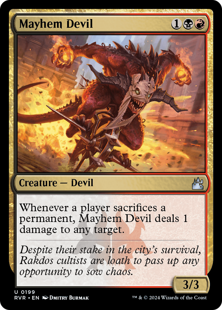 Mayhem Devil (RVR-199) - Ravnica Remastered Foil