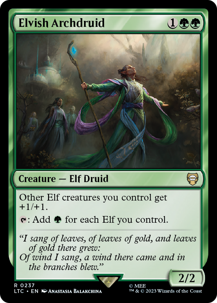 Elvish Archdruid (LTC-237) - Tales of Middle-earth Commander