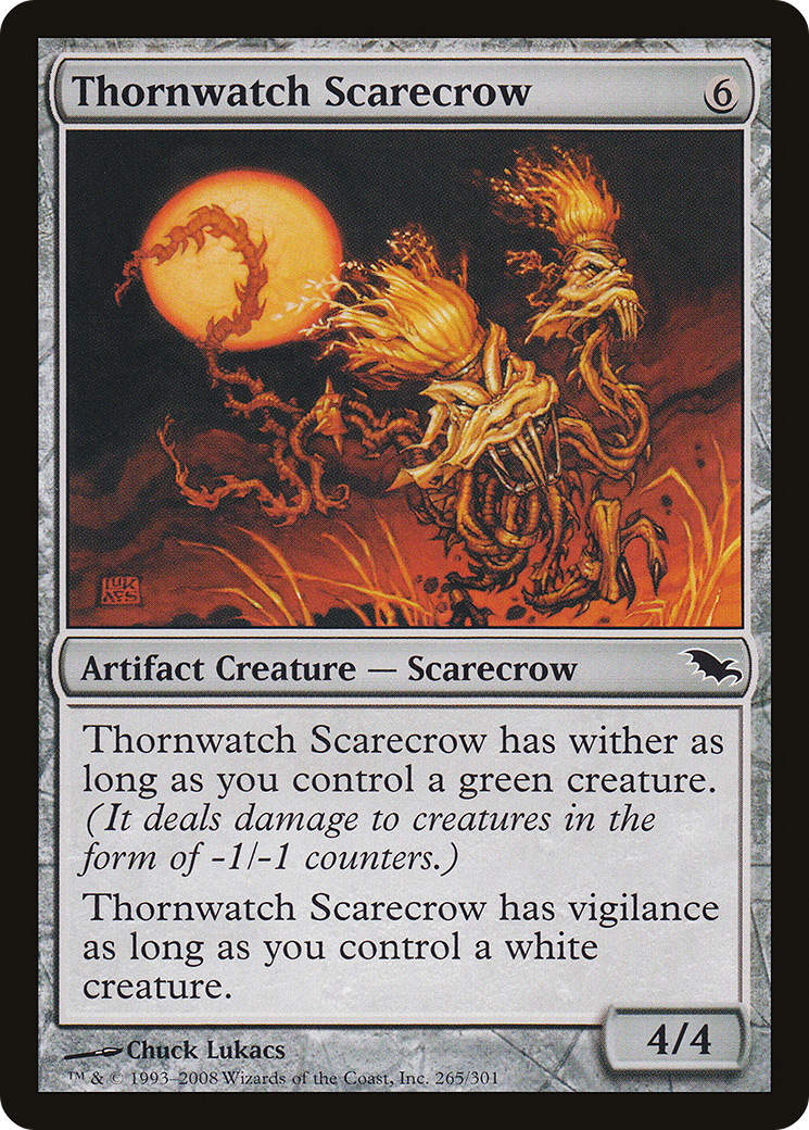Épouvantail de Thornwatch (SHM-265) - Feuille Shadowmoor 