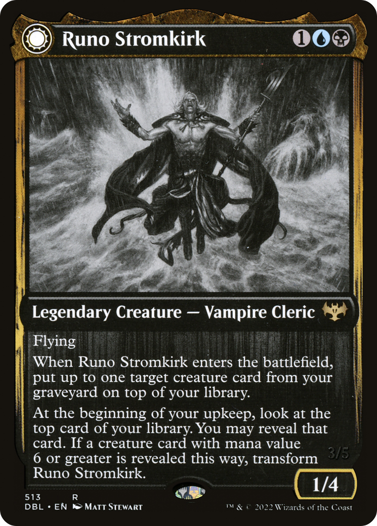 Runo Stromkirk // Krothuss, Seigneur des Profondeurs (DBL-513) - Innistrad : Double Fonction : (Transformation Double Face)