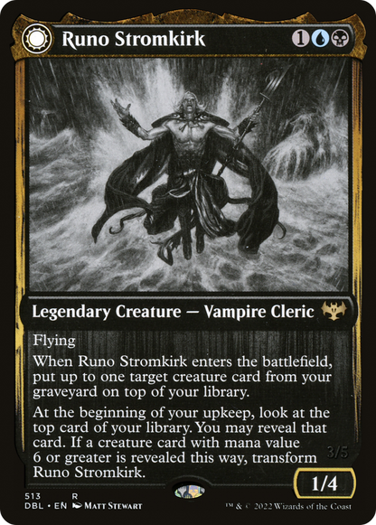 Runo Stromkirk // Krothuss, Seigneur des Profondeurs (DBL-513) - Innistrad : Double Fonction : (Transformation Double Face)