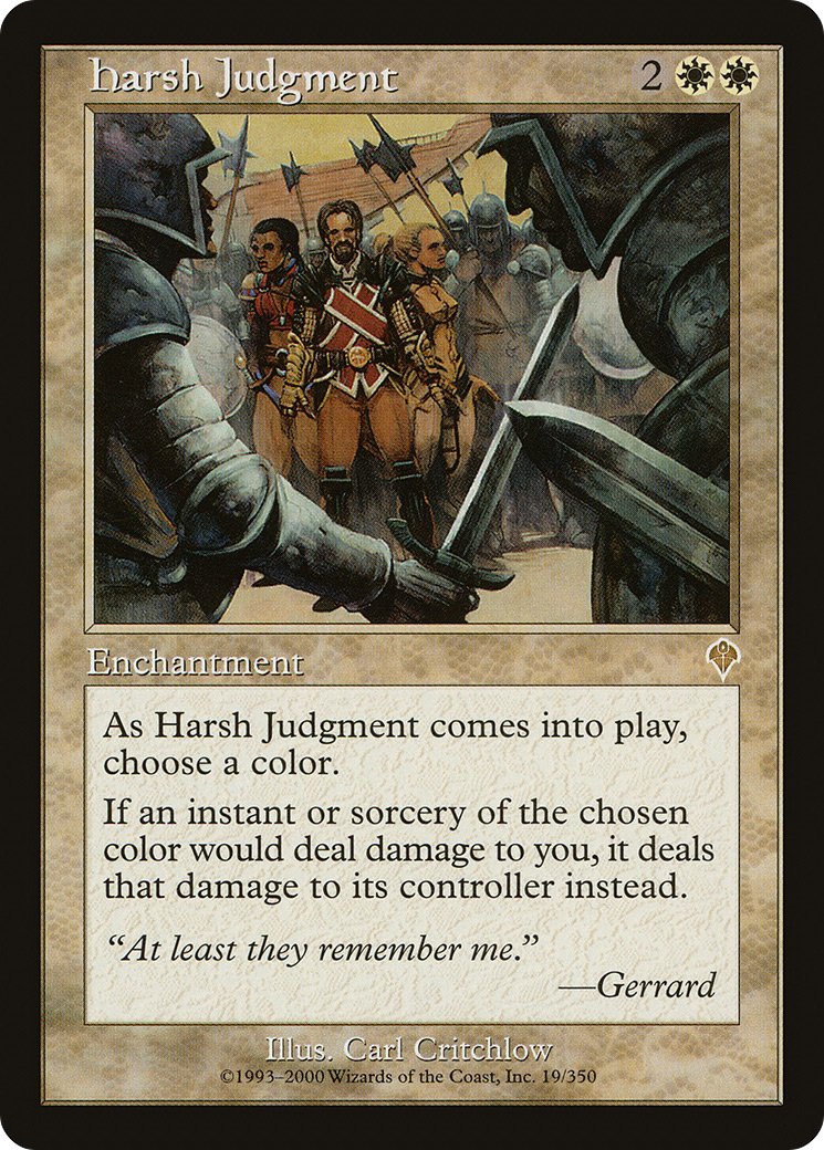 Jugement sévère (INV-019) - Invasion Foil 