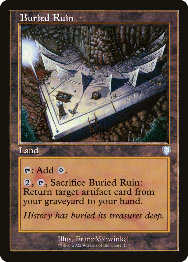 Buried Ruin (Retro Frame) (BRC-177) - The Brothers' War Commander