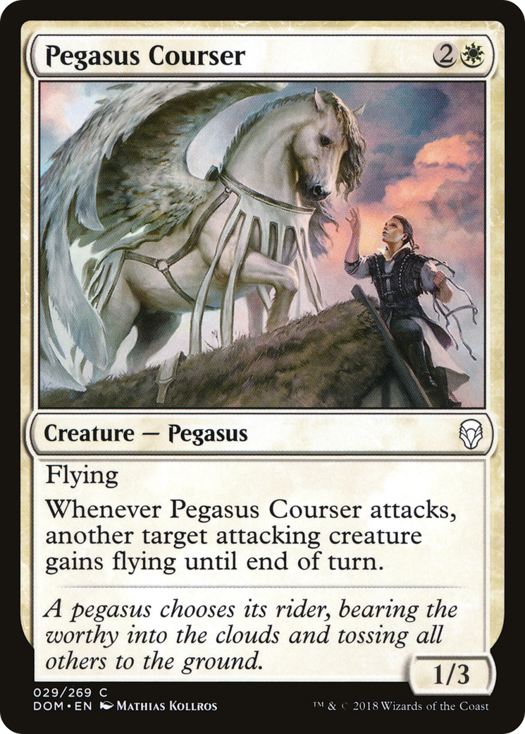 Coursier Pégase (DOM-029) - Feuille Dominaria 