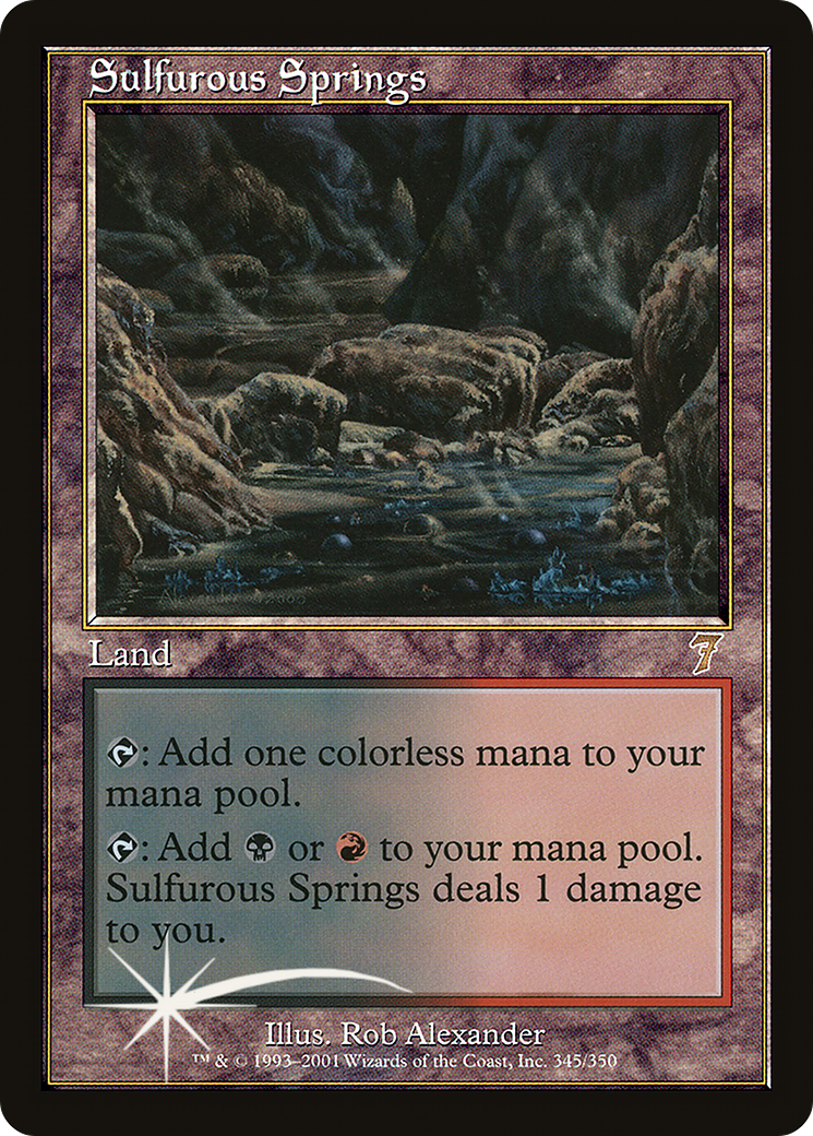 Sulfurous Springs (7ED-345★) - Seventh Edition Foil