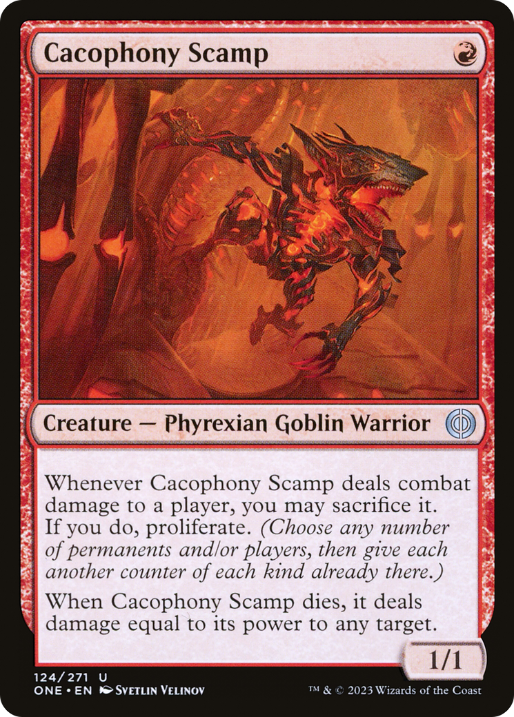 Cacophony Scamp (ONE-124) - Phyrexia : Tous ne feront qu'un 