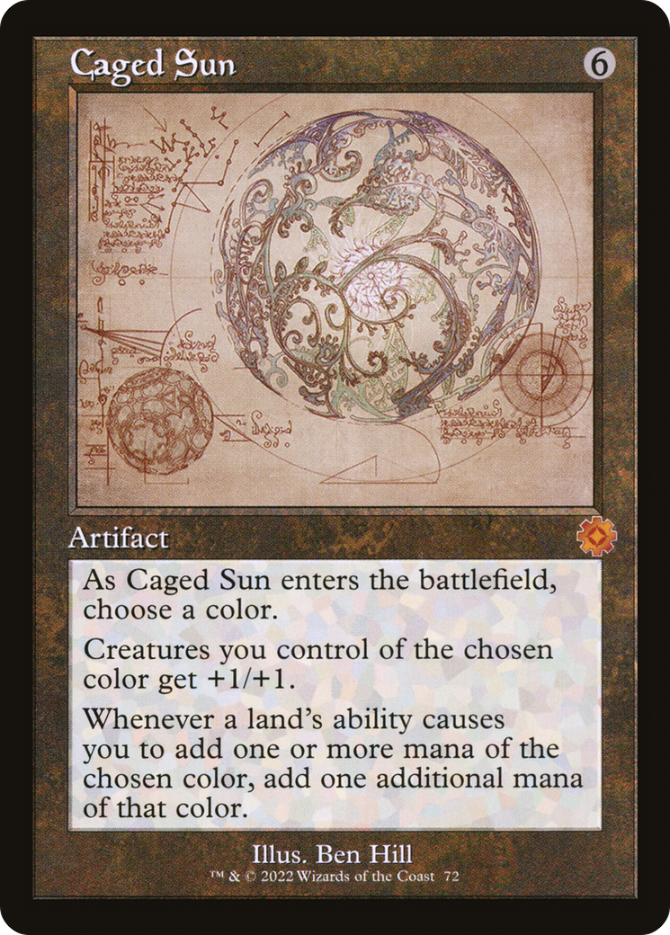 Caged Sun (Schematic) (BRR-072) - The Brothers' War Retro Artifacts