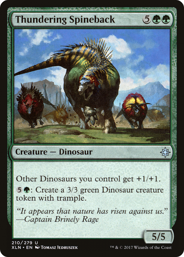 Thundering Spineback (XLN-210) - Feuille Ixalan 