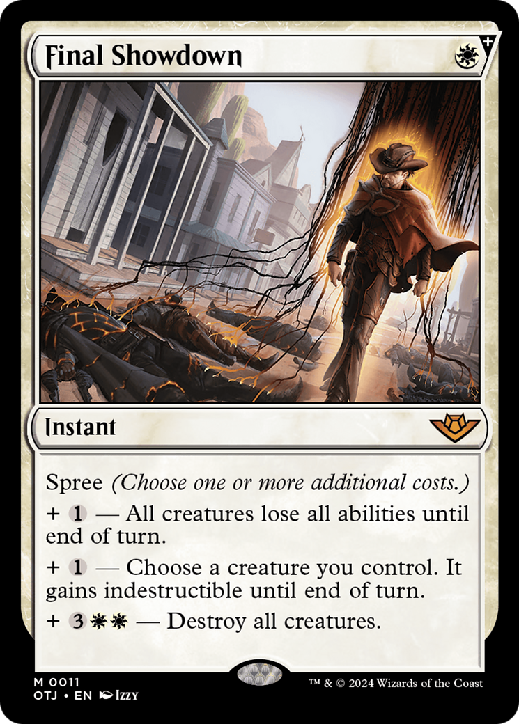 Confrontation finale (OTJ-011) - Outlaws of Thunder Junction : (spree) Foil 