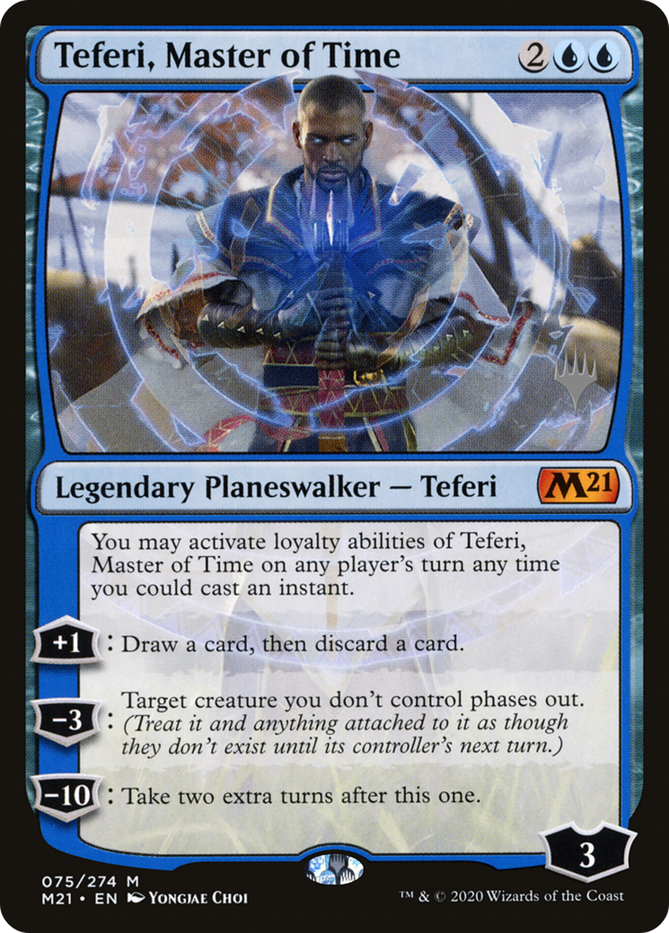 Teferi, Master of Time (PPM21-075) - Core Set 2021 Promos