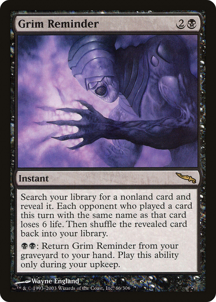 Grim Reminder (MRD-066) - Mirrodin Foil 
