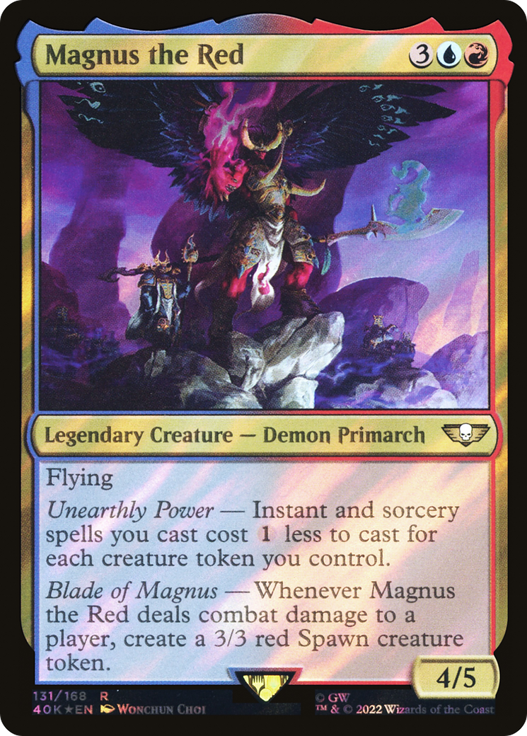 Magnus the Red (Surge Foil) (40K-131★) - Warhammer 40,000 Commander Foil