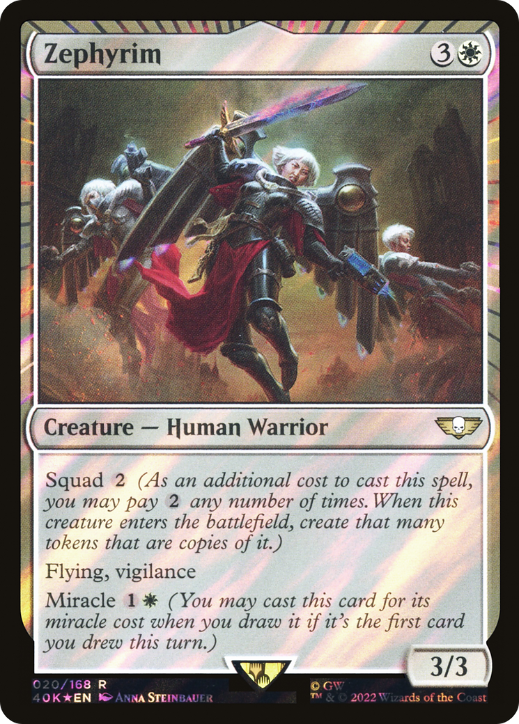 Zephyrim (Surge Foil) (40K-020) - Warhammer 40,000 Commander Foil