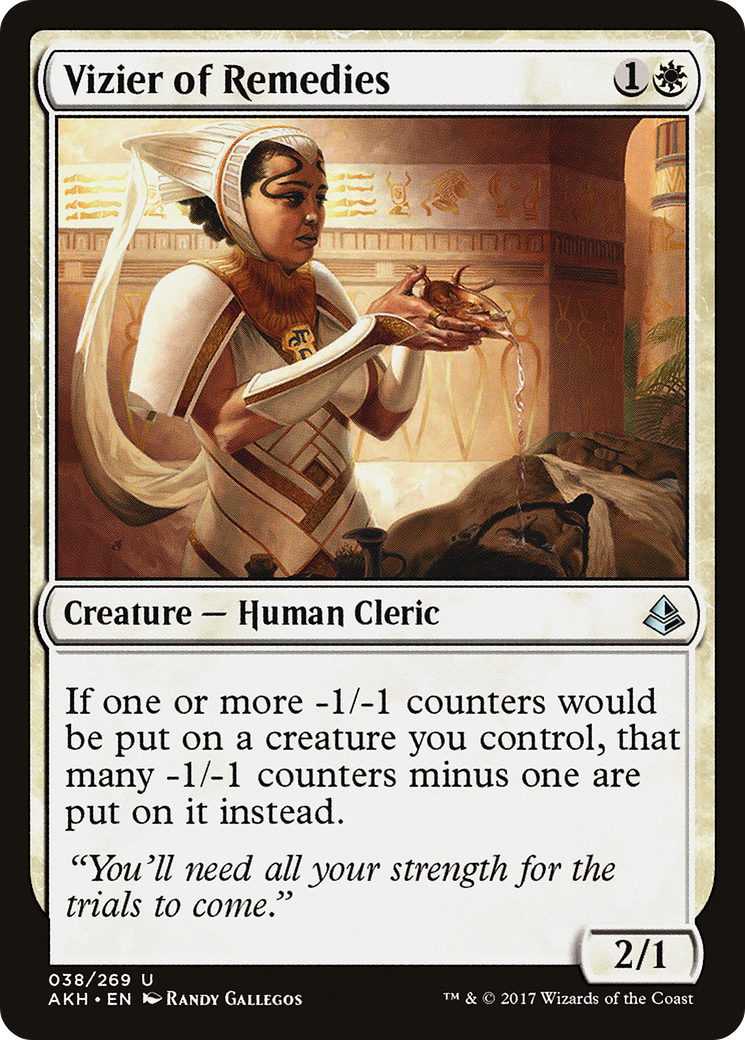 Vizir des Remèdes (AKH-038) - Feuille d'Amonkhet 