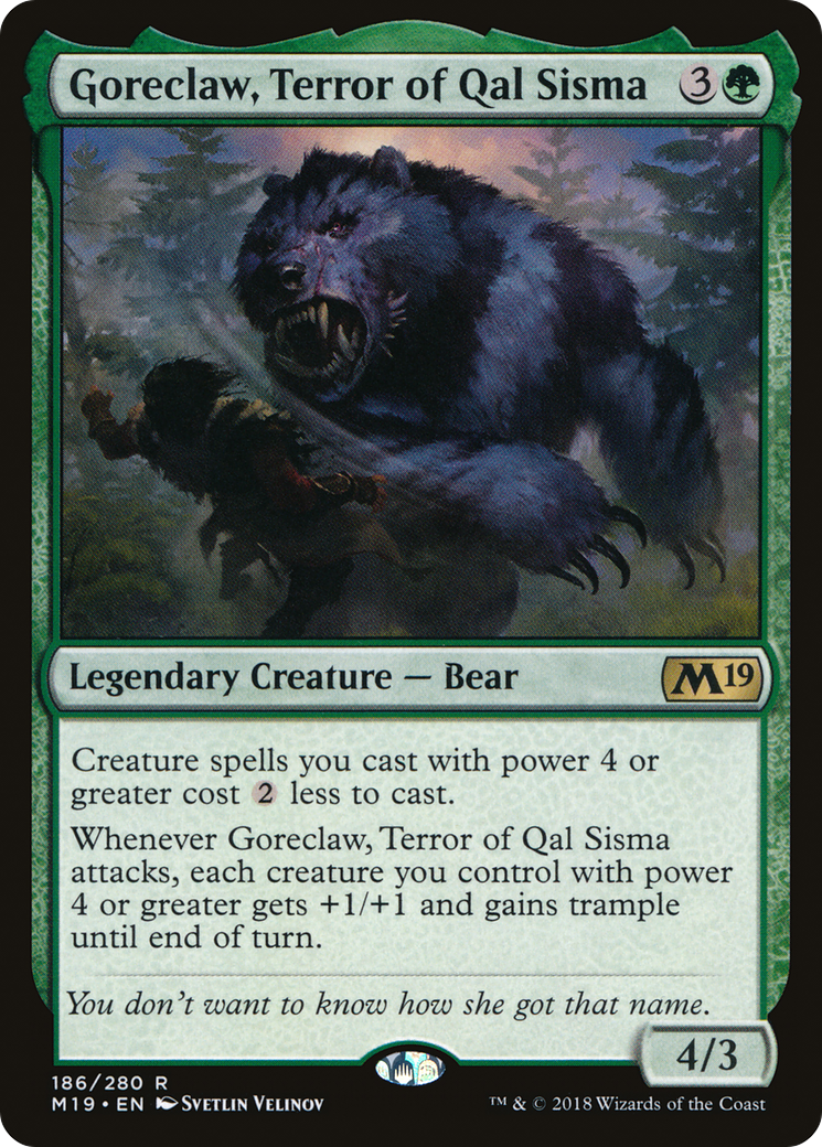 Goreclaw, Terreur de Qal Sisma (M19-186) - Core Set 2019