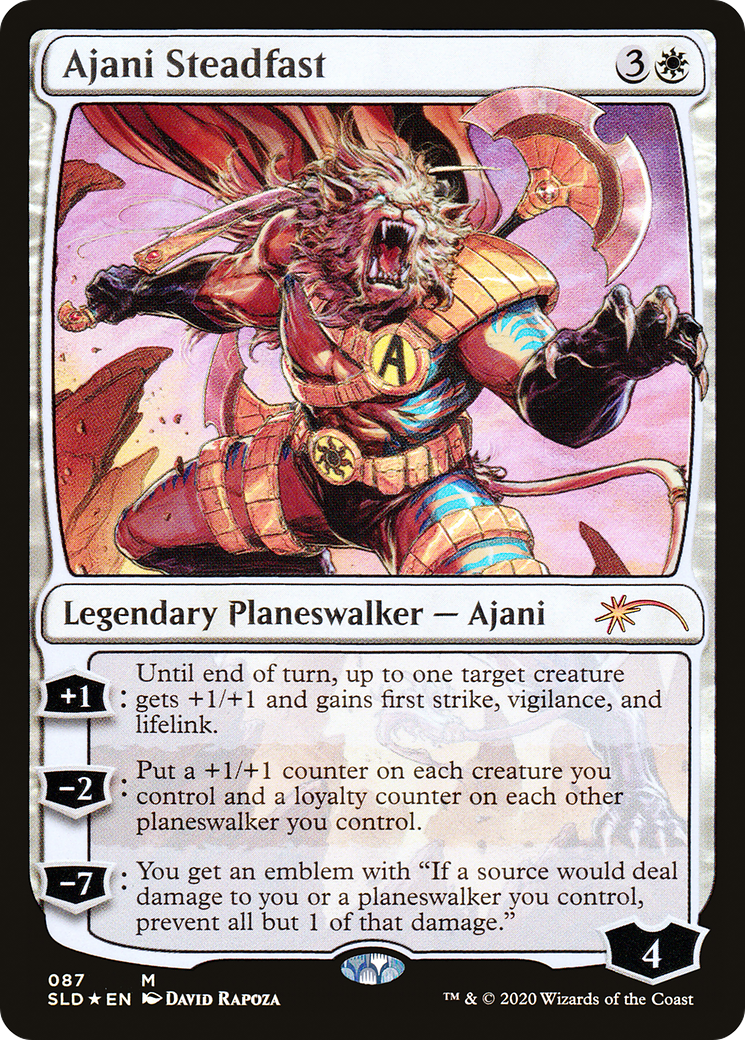 Ajani Steadfast (SLD-087) - Feuille de butin Secret Lair 