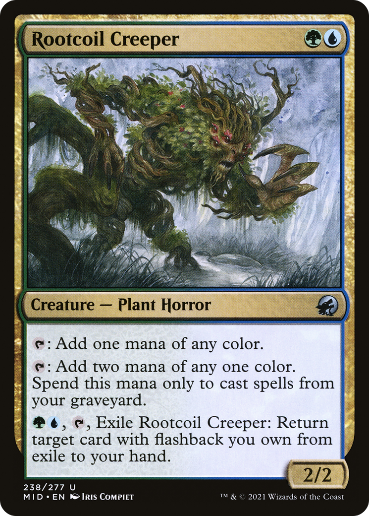 Rootcoil Creeper (MID-238) - Innistrad : Chasse de minuit (Foil) 