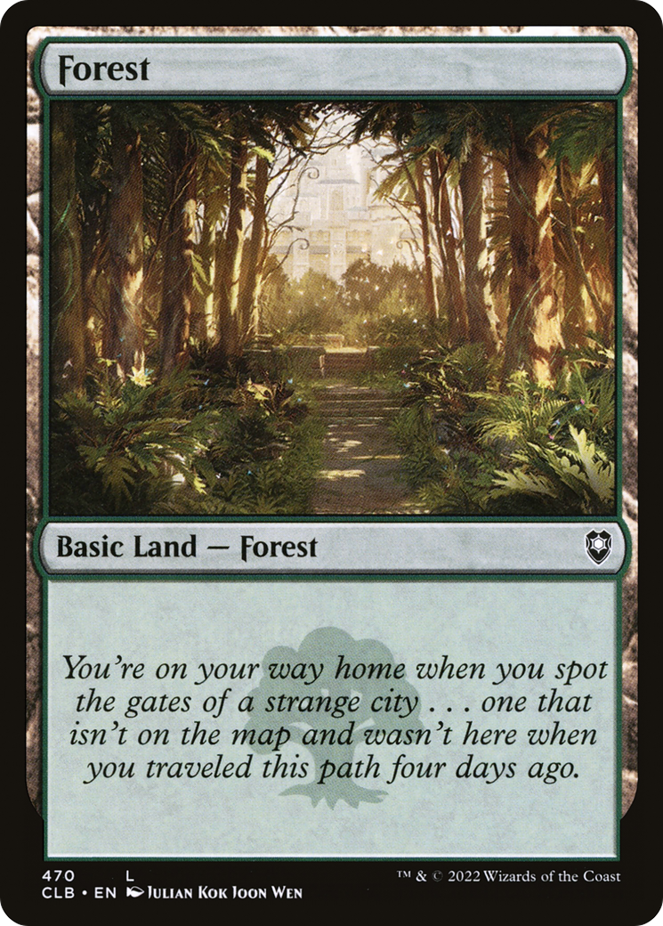 Forêt (CLB-470) - Commander Legends : La Bataille pour Baldur's Gate Foil 