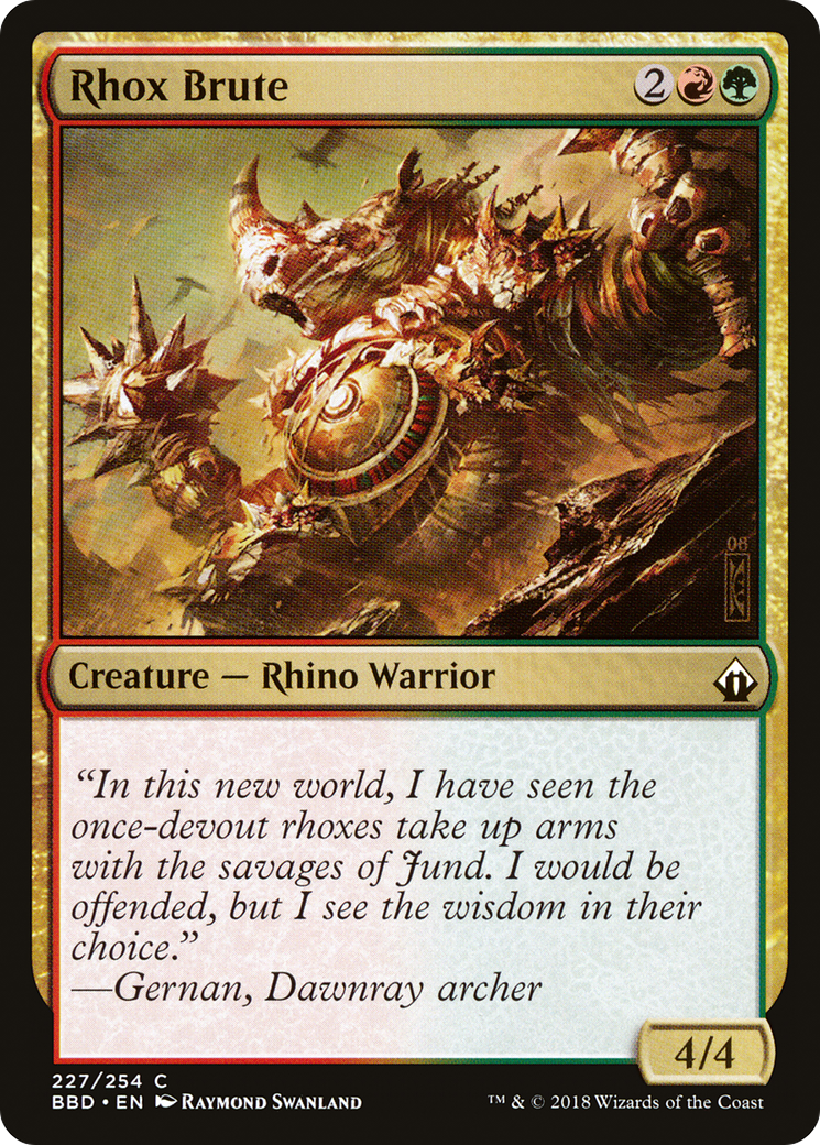 Rhox Brute (BBD-227) - Battlebond Foil 