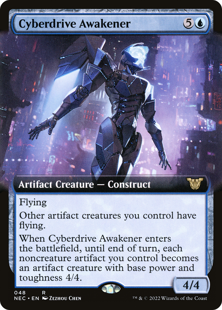 Cyberdrive Awakener (Extended Art) (NEC-048) - Neon Dynasty Commander: (Extended Art)