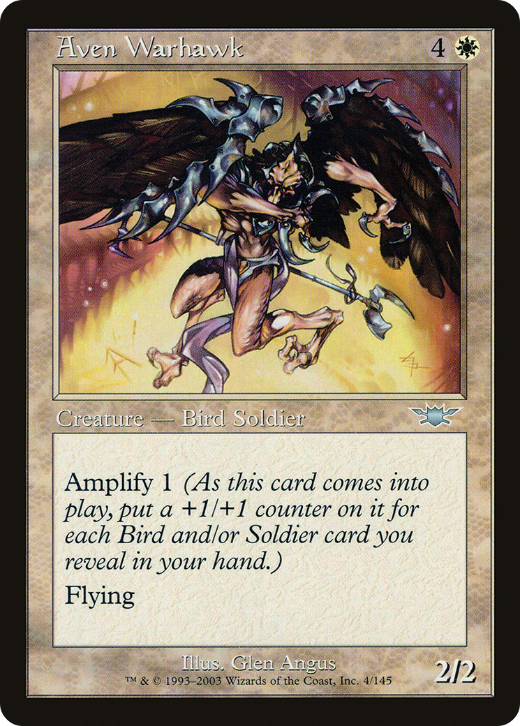 Faucon de guerre aven (LGN-004) - Legions Foil 