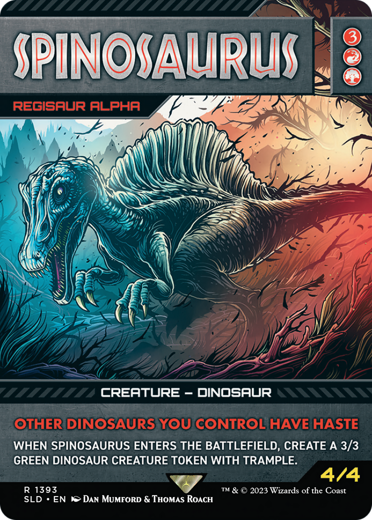 Spinosaurus - Regisaur Alpha (SLD-1393) - Secret Lair Drop / Spinosaurus (Borderless)