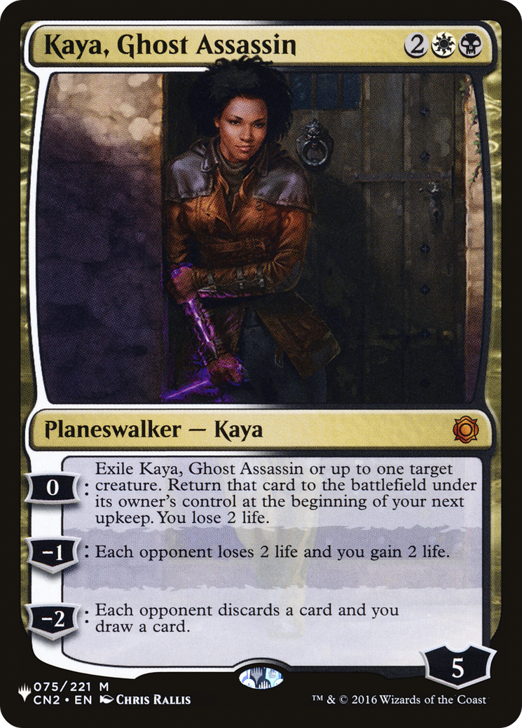 Kaya, Ghost Assassin (LIST-CN2-75) - The List