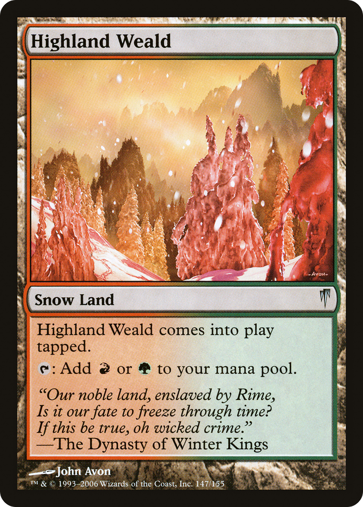 Highland Weald (CSP-147) - Feuille Coldsnap 