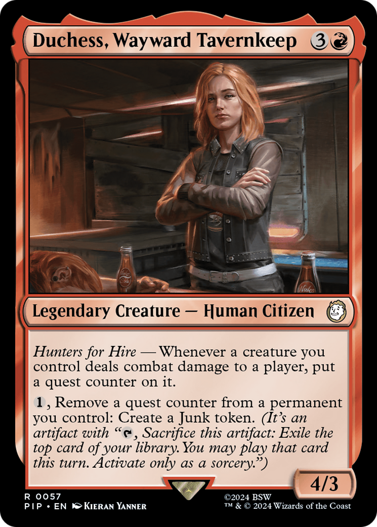 Duchesse, tavernière rebelle (PIP-057) - Fallout Foil 