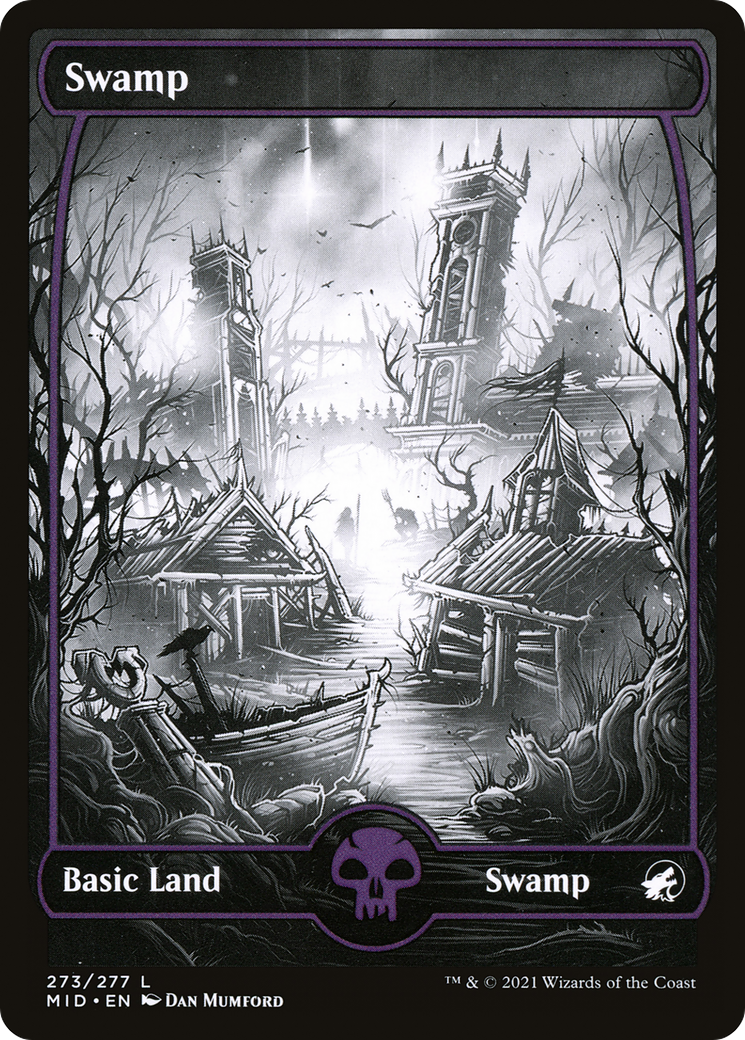 Marais (MID-273) - Innistrad : Chasse de minuit : (Illustration complète, Présentation) 